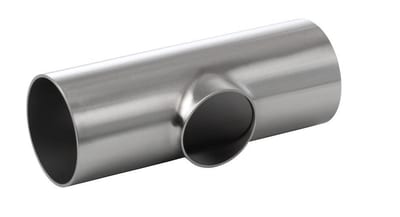 Hygienic Weld Tee, Ø22 × 1.5 mm, L 80 mm, 316L Matt