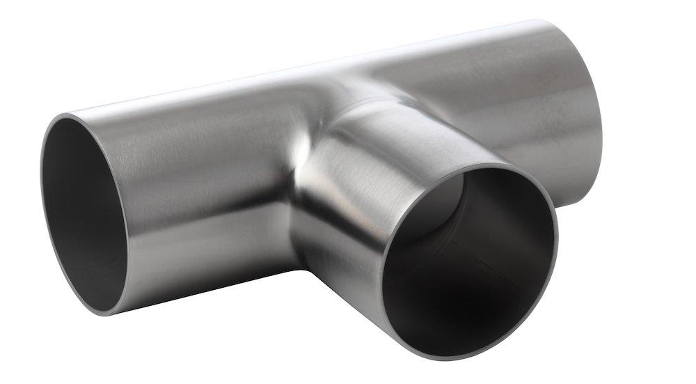 Hygienic Weld Tee, Ø76.1 × 1.6 mm, L 268 mm, 316L Satin