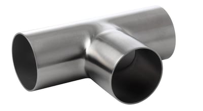Hygienic Weld Tee, Ø34 × 1.5 mm, L 110 mm, 304 Satin