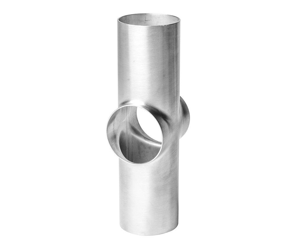 Hygienic Weld Cross, Ø76.1 × 1.6 mm, L 268 mm, 316L Satin