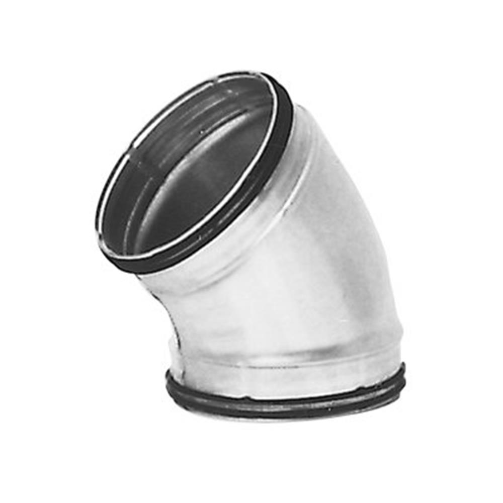 Lindab BU Bend nipple pressed - 45°, 160mm
