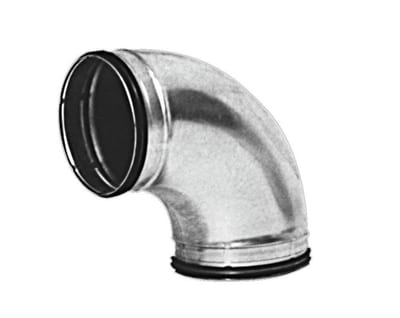 Lindab BU Bend nipple pressed - 90°, 100mm