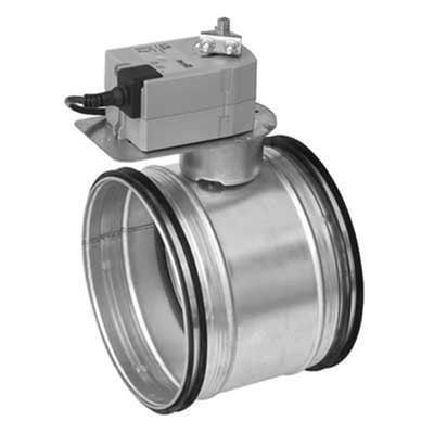 Lindab DTBCU Motor Damper - 160mm, on/off, 230V AC