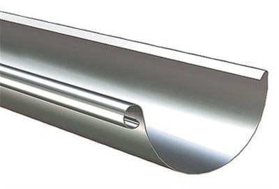 Lindab Gutter 1/2 round steel - 5", 3000mm