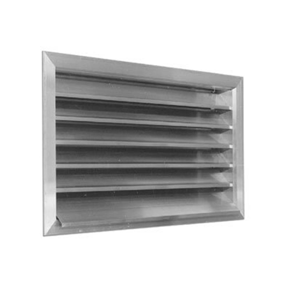 Lindab H1 Outer Wall Grille with screw holes - 400mm, 400mm
