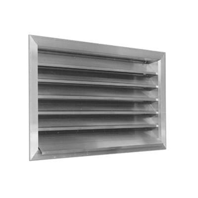Lindab H1 Outer Wall Grille with screw holes - 400mm, 400mm