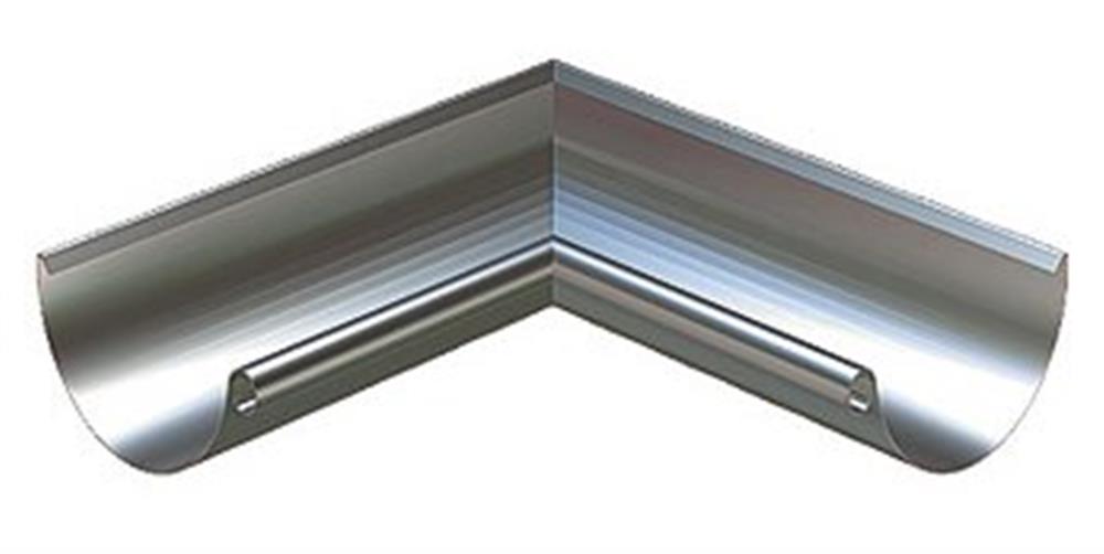 Lindab RVI Miter 1/2 round steel - Internal, 5||5", 90°