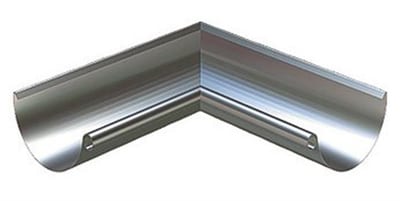 Lindab RVY Miter 1/2 round steel - External, 5||5", 90°