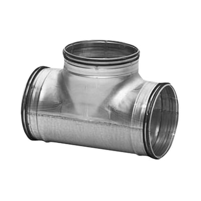 Lindab TCPU T-Piece nipple - 200mm, 100mm, 90°