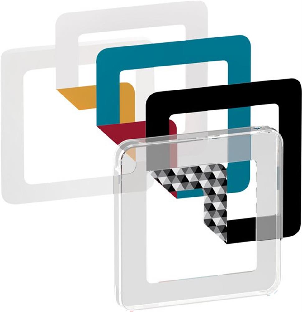 LK Fuga Design frame - Choice 68, 1, Transparent