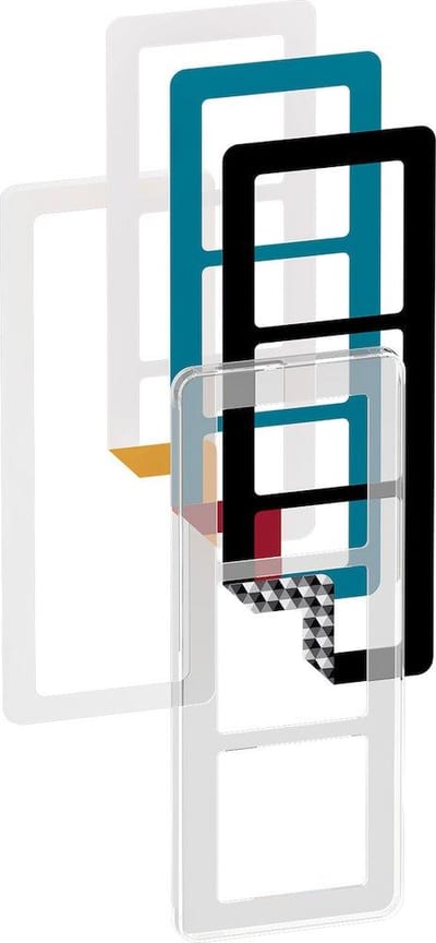 LK Fuga Design frame - Choice 68, 3 x 1, Transparent