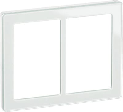 LK Fuga Design frame - Pure 66 Glas, 2 x 1,5, white