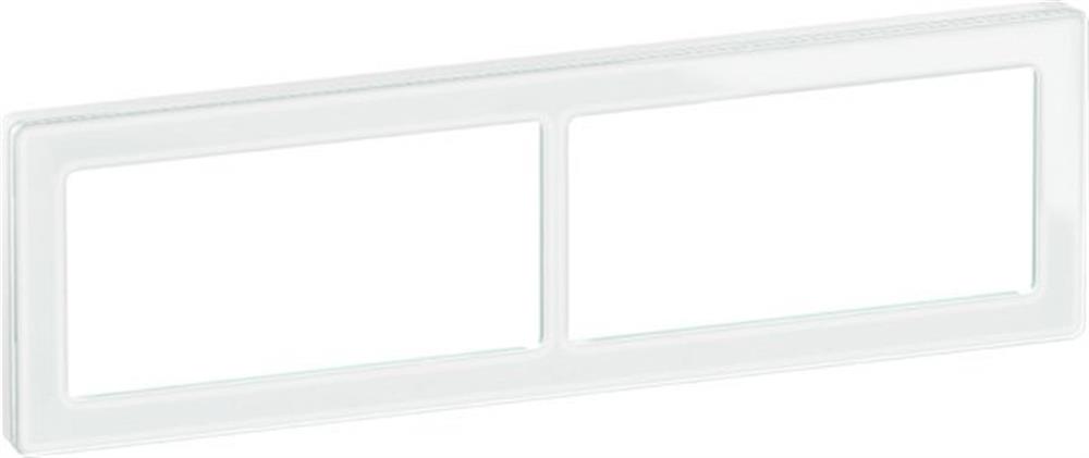 LK Fuga Design frame - Pure 66 Glas, 2 x 2, white