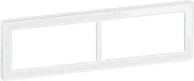LK Fuga Design frame - Pure 66 Glas, 2 x 2, white