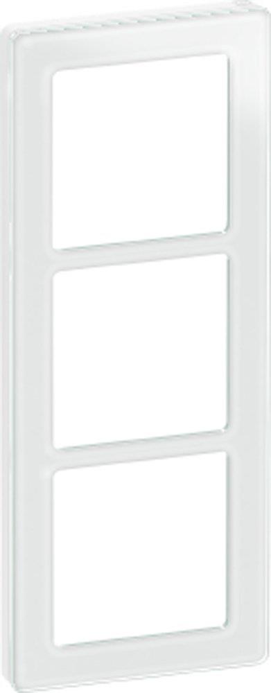 LK Fuga Design frame - Pure 66 Glas, 3 x 1, white