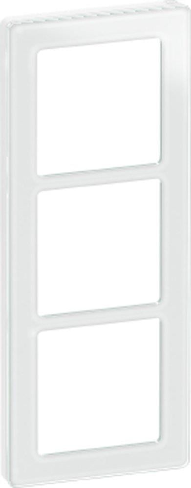LK Fuga Design frame - Pure 66 Glas, 3 x 1, white