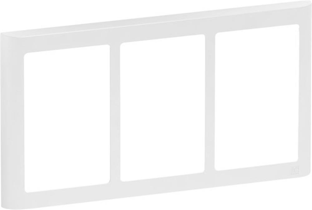 LK Fuga Design frame - Soft 63, 3 x 1,5, white