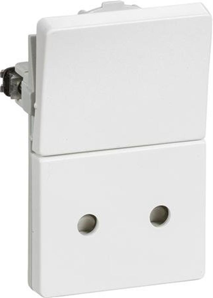 LK Fuga Socket with switch - Fuga, 1,5, without earth, white