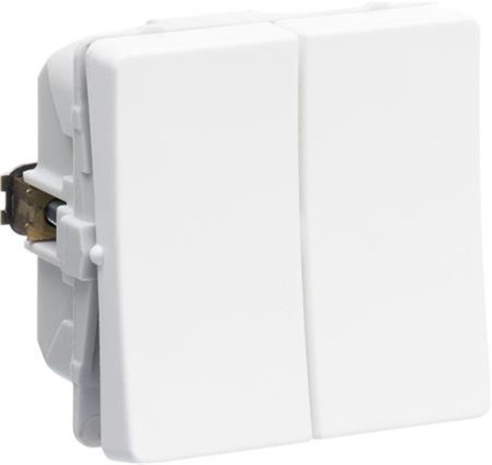 LK Fuga Two-Way Switch double - Fuga Switch 16A, 1, white