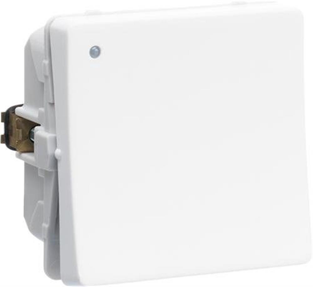 LK Fuga Two-Way Switch with jumper terminals and lamp - Fuga Switch 16A, 1, white