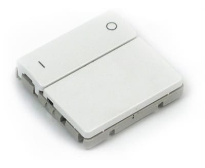 LK IHC Wireless Battery Push Button - IHC Wireless Push, 2 slutte, white