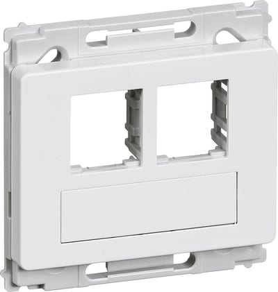 LK Opus 66 Data outlet with reversible marking field - Opus 66 Actassi, 1, white