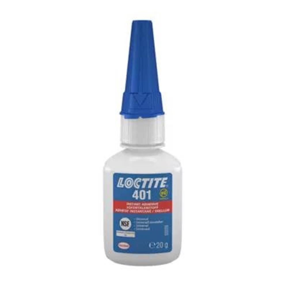Loctite 401 Instant glue - 20G, NSF-P1, Elastomer, metal, plastic