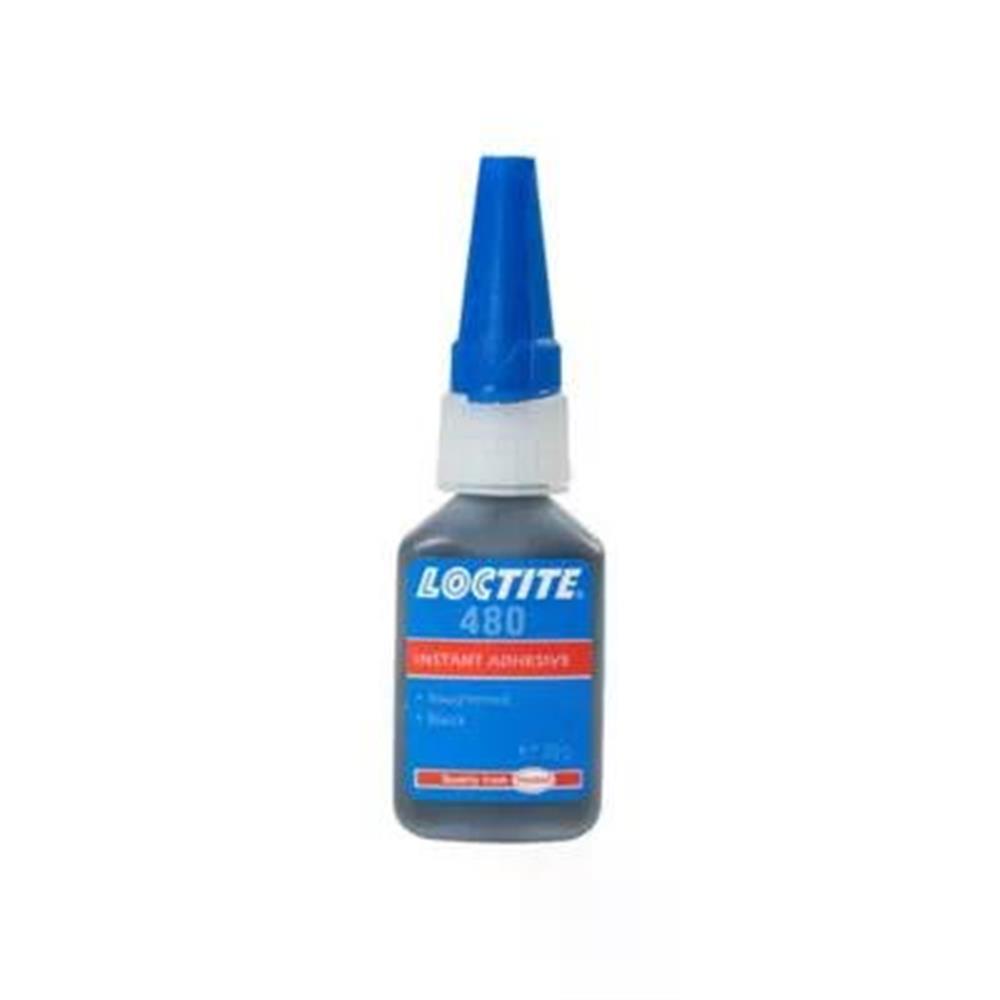 Loctite 480 Instant glue black max - 20G, Rubber
