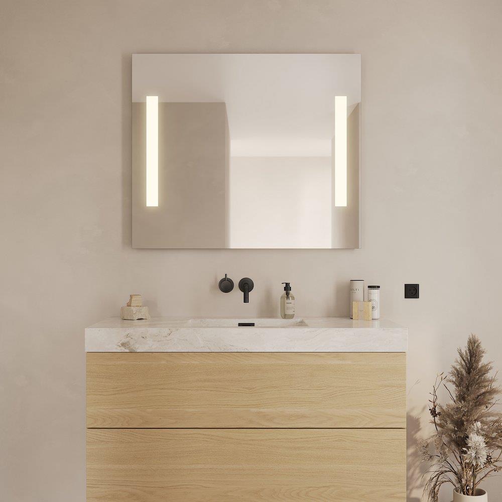 Loevschall Godhavn Mirror - 850mm, 1000mm, 35mm, Square, Yes, Both sides