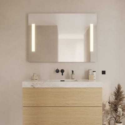 Loevschall Godhavn Mirror - 850mm, 1200mm, 35mm, Square, Yes, Both sides