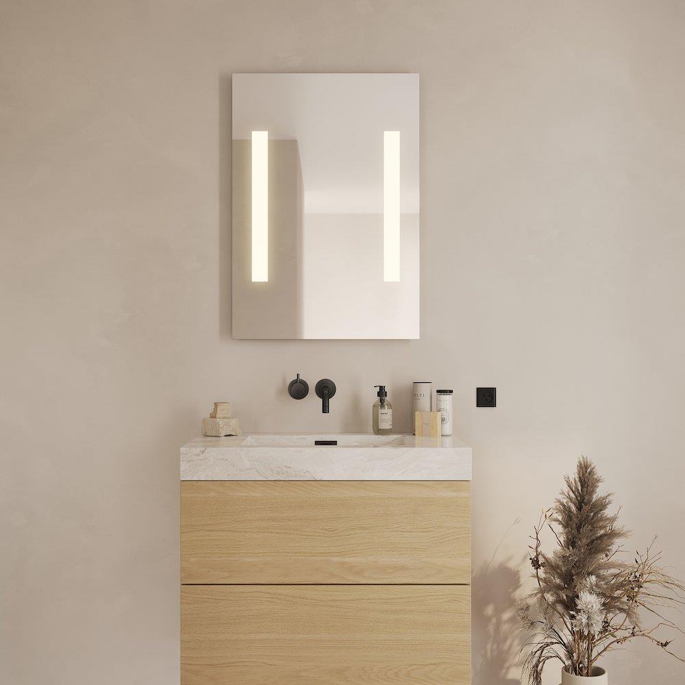 Loevschall Godhavn Mirror - 850mm, 600mm, 35mm, Square, Yes, Both sides