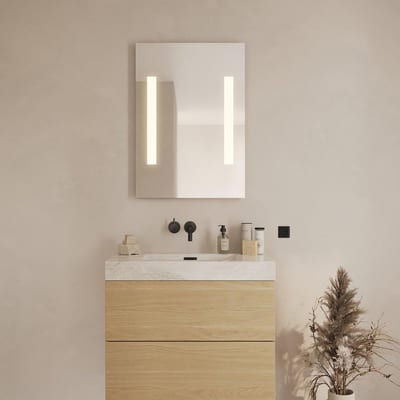 Loevschall Godhavn Mirror - 850mm, 600mm, 35mm, Square, Yes, Both sides