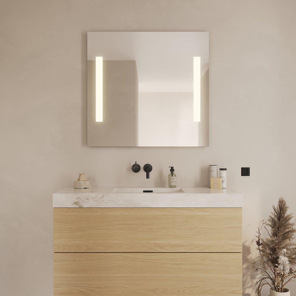Loevschall Godhavn Mirror - 850mm, 900mm, 35mm, Square, Yes, on both sides