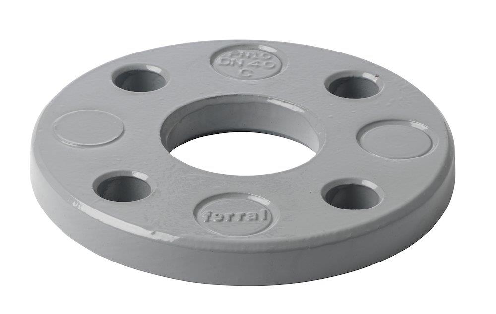 Loose flange aluminium epoxy RAL7001 grey - 300, 10bar, 323,9mm