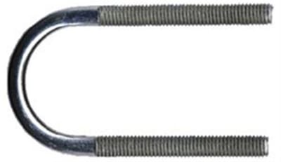 M8 U-Bolt Electro-Galvanised FZB - 1 inch Pipe, 35 mm ID, Pack of 500