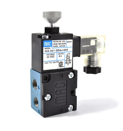 MAC 45A-AA1-DDAA-1BA Solenoid Valve 4-Way 1/8" 24VDC