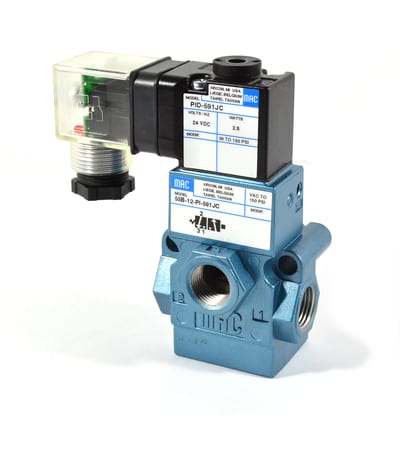 MAC 55B-12-PI-501JA 3-Way Piloted Spool Valve 3/8" 24VDC