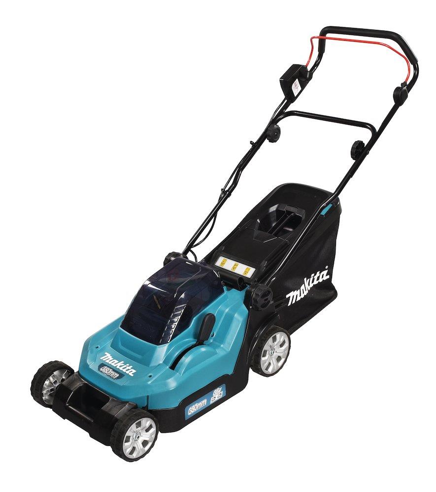 Makita DLM382PT2 Cordless lawn mower - 2X18V, 5AH, 2PCS, 380mm