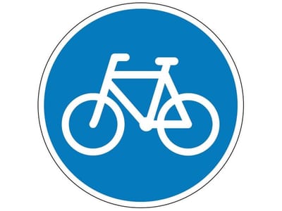 Mandatory Sign bicycle path D21 - 70cm