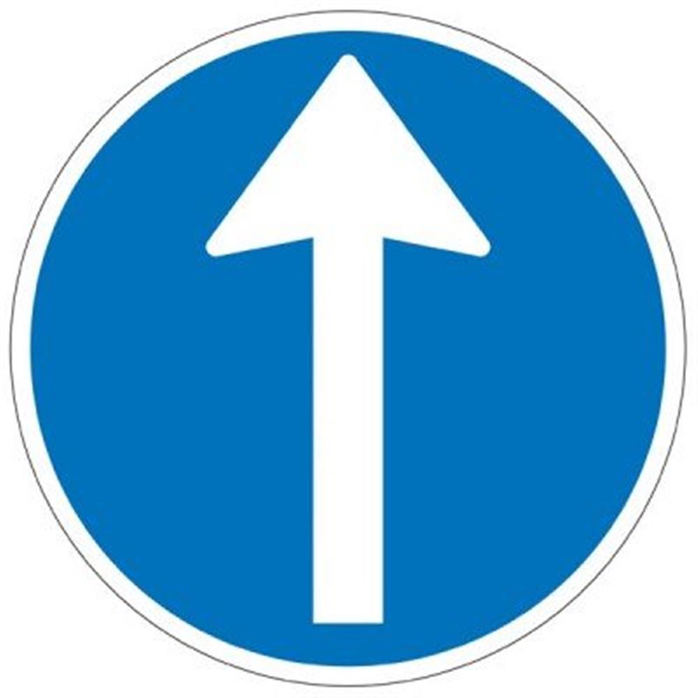 Mandatory Sign compulsory direction D11.1 - 70cm