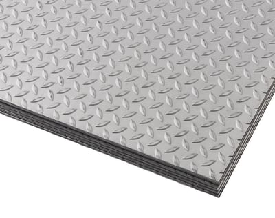 Mandorla Tear plate stainless EN 1.4301 mandorla - 3000mm, 1250mm, 5/6,5mm, 167kg