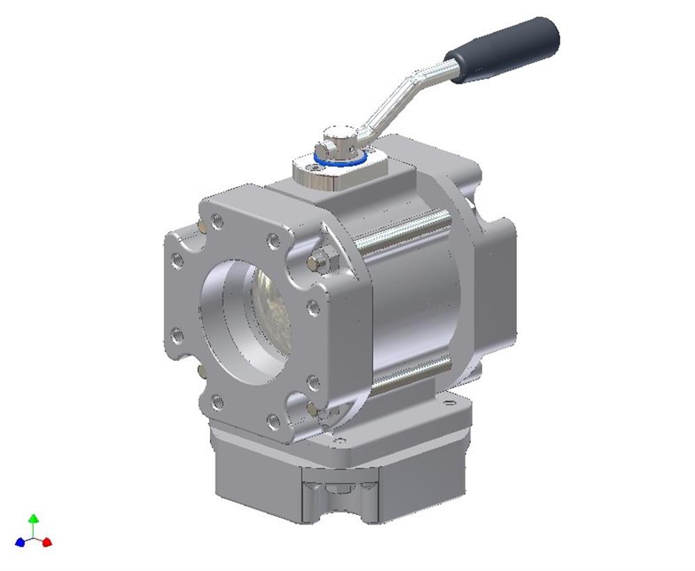 Manntek Ball valve manual double acting welding end aluminium - 3"