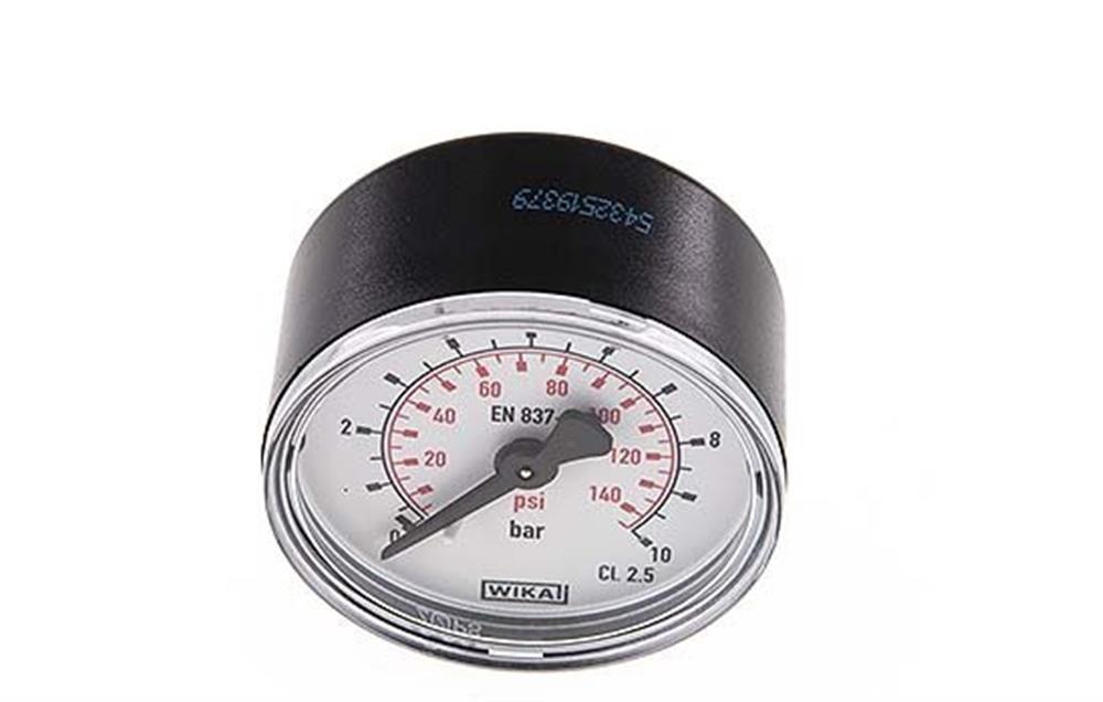 Manometer rear entry - 40mm, 0bar, 1.6bar, 1/8"
