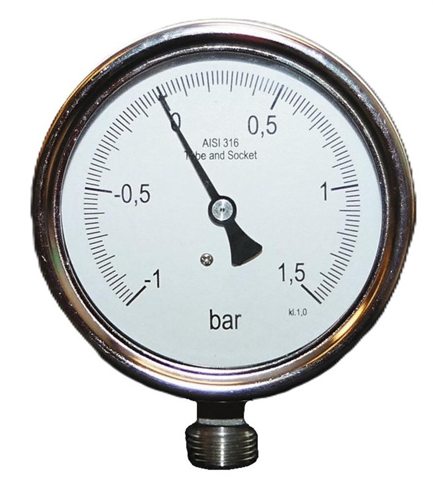 Manometer Glycerinfyldt - 1/4", 63mm