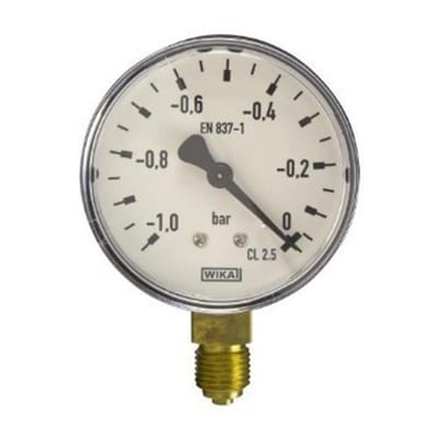 Manometer air-filled pressure gauge, bottom connection - 1/4", 63mm