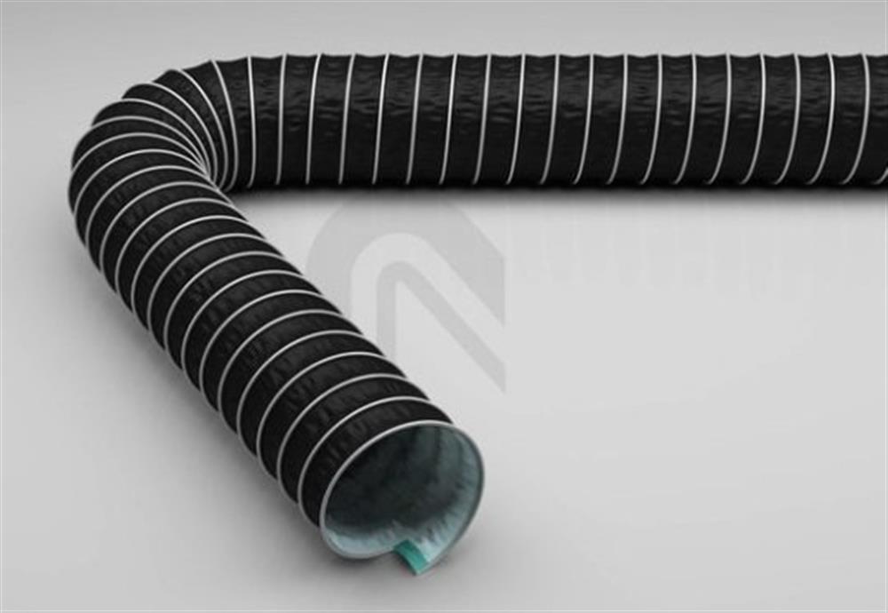 Master-Clip PTFE-H Exhaust Hose PTFE black - 150mm, 175°C, 0.22bar, 0.05bar