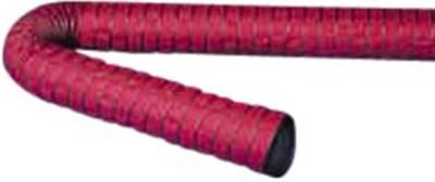 Master clip viton Exhaust Hose viton® coated polyester red - 160mm, 210°C, 0.21bar, 0.04bar