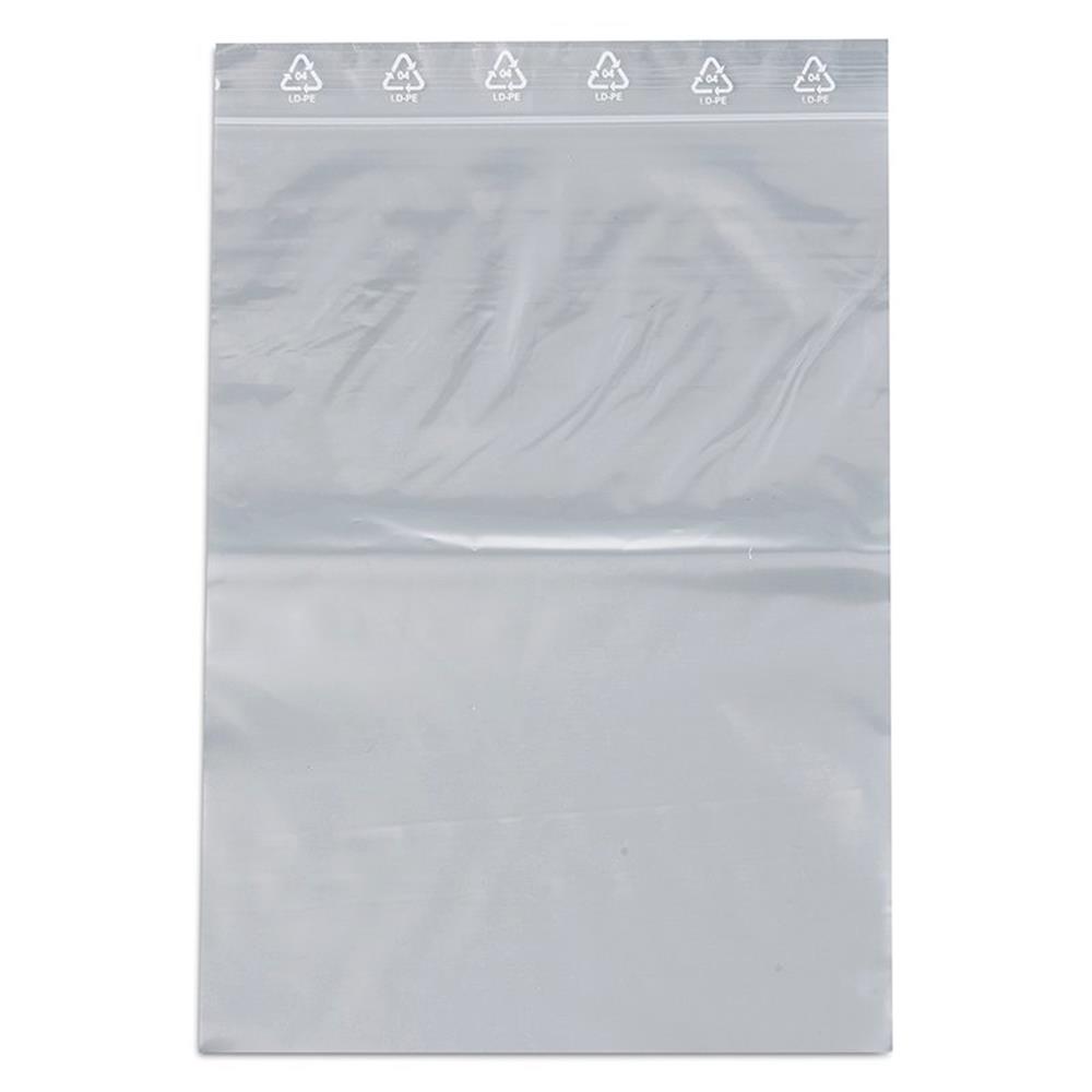 Master'in Zip bag without writing field - 450mm, 350mm, 1000PCS