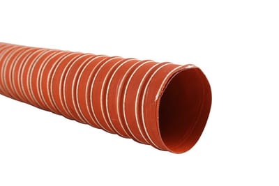 Master-sil 1 Exhaust Hose silicone-coated fibreglass red - 180mm, 250°C, 0.6bar, 0.11bar