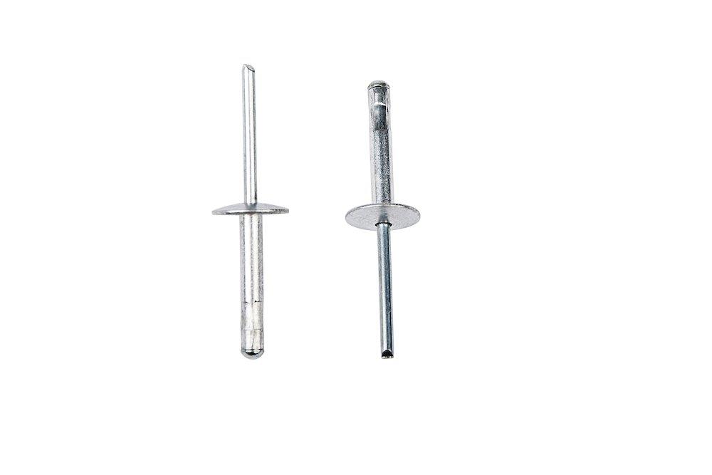Masterfix 1002 Multigrip Rivet alu/steel round-head, large flange - 4mm, 16mm, 7,5-12,5mm